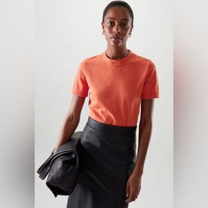 COS Knitted Crew Neck T Shirt